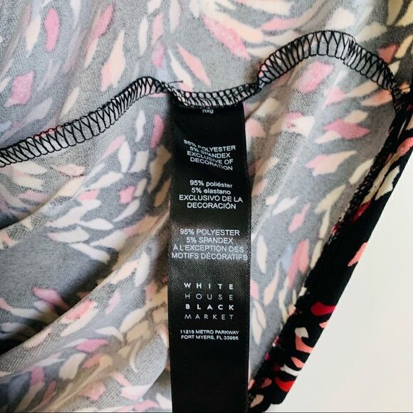 White House Black Market Sleeveless Dotted Keyhole Halter Top - Picture 7 of 7